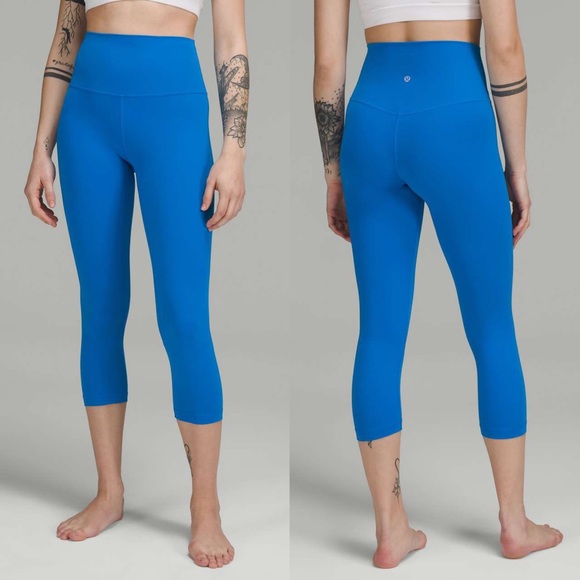 Lululemon Align High Rise Crop 21” Leggings in Poolside Blue - Picture 8 of 8